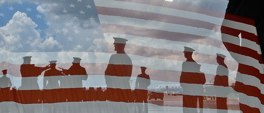 The United States Air Force Honor Guard Drill Team performs inside a hangar Aug. 25, at MacDill Air Force Base, Fla. This was a short stop for the team with only two more stops in Florida before heading to the West Coast where they will continue to showcase military precision and teamwork with their complex drill routine. (U.S. Air Force photo by Senior Airman Alexandre Montes) 