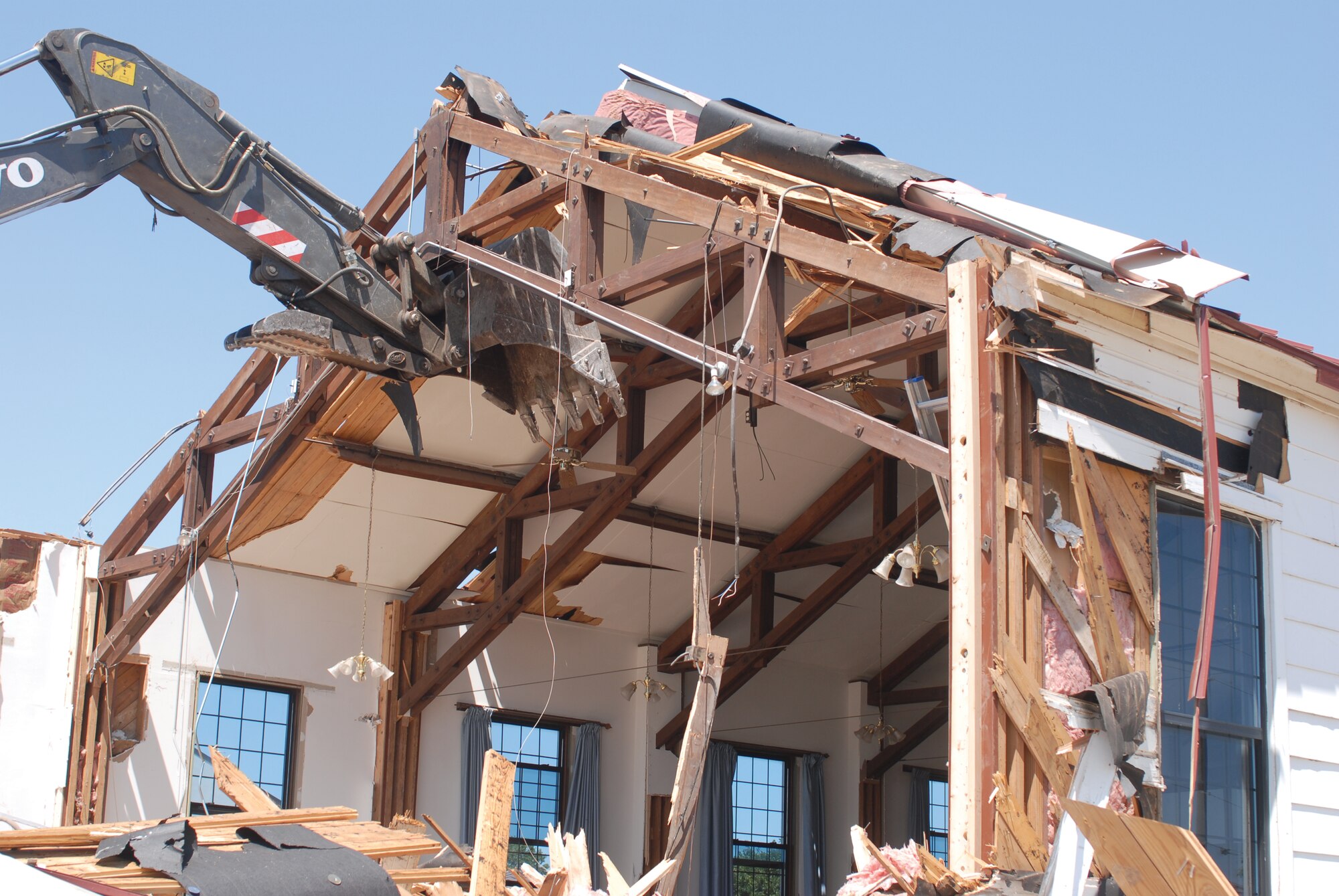 The shell of the chapel. (U.S. Air Force photo by Airman Clayton Lenhardt)