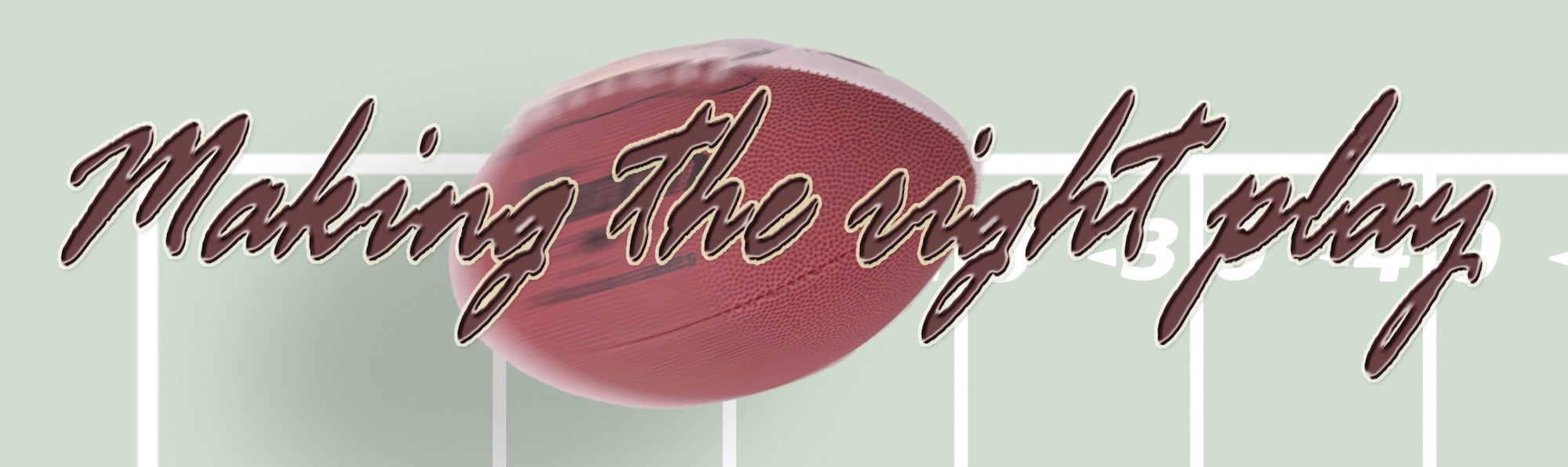 When deciding to back to school and use the new "Post 9/11 G.I. Bill," Citizen Airmen should get the facts and make sure they "make the right play" when funding their education.  (U.S. Air Force graphic/Master Sgt. Bill Huntington)