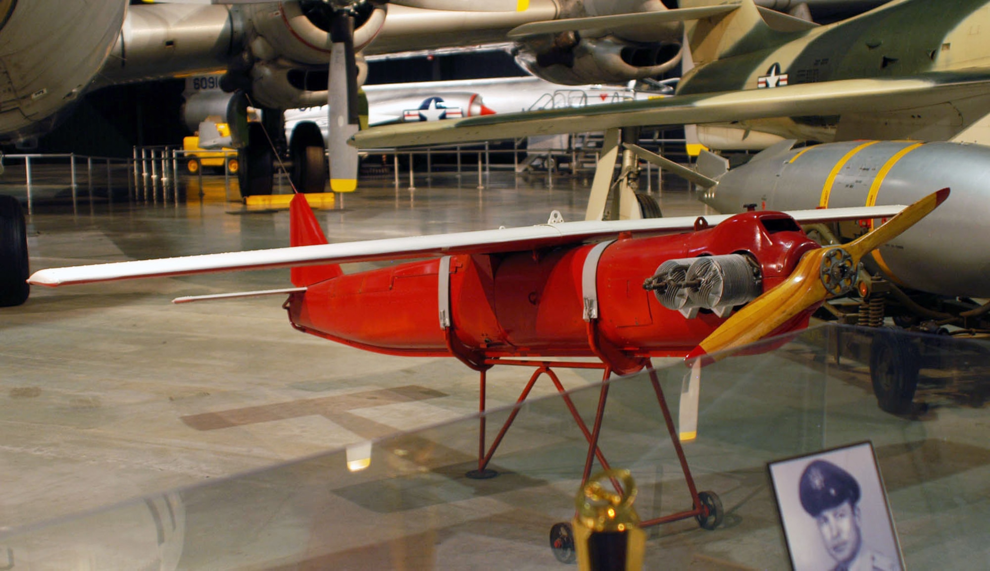 DAYTON, Ohio -- Radioplane OQ-19D in the Cold War Gallery at the National Museum of the United States Air Force. (U.S. Air Force photo)  