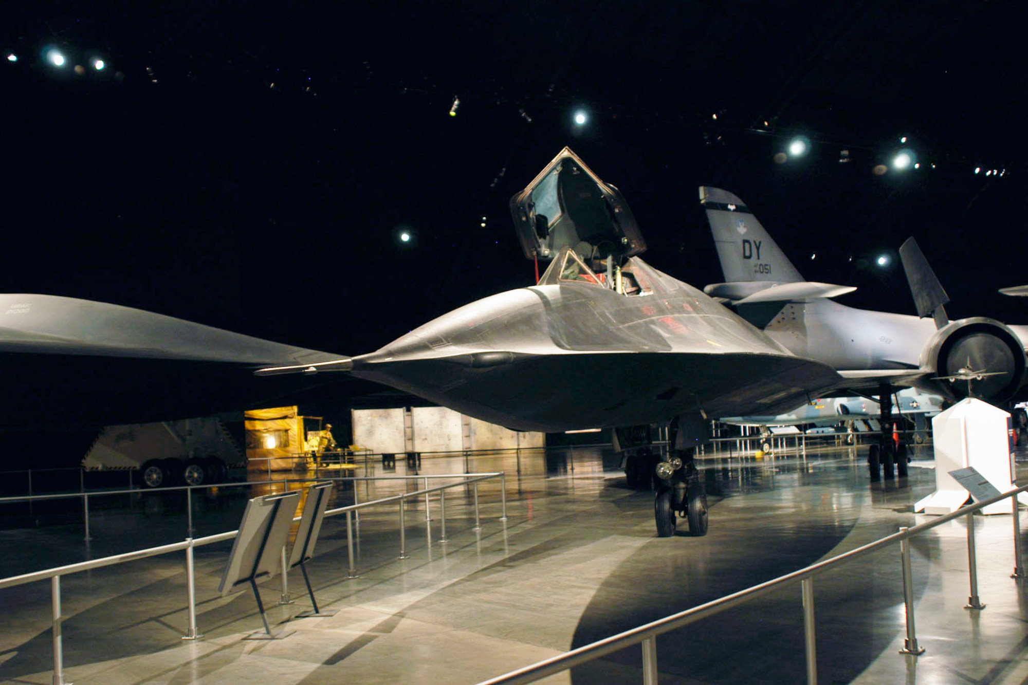 DAYTON, Ohio -- Lockheed SR-71A in the Cold War Gallery at the National Museum of the United States Air Force. (U.S. Air Force photo)