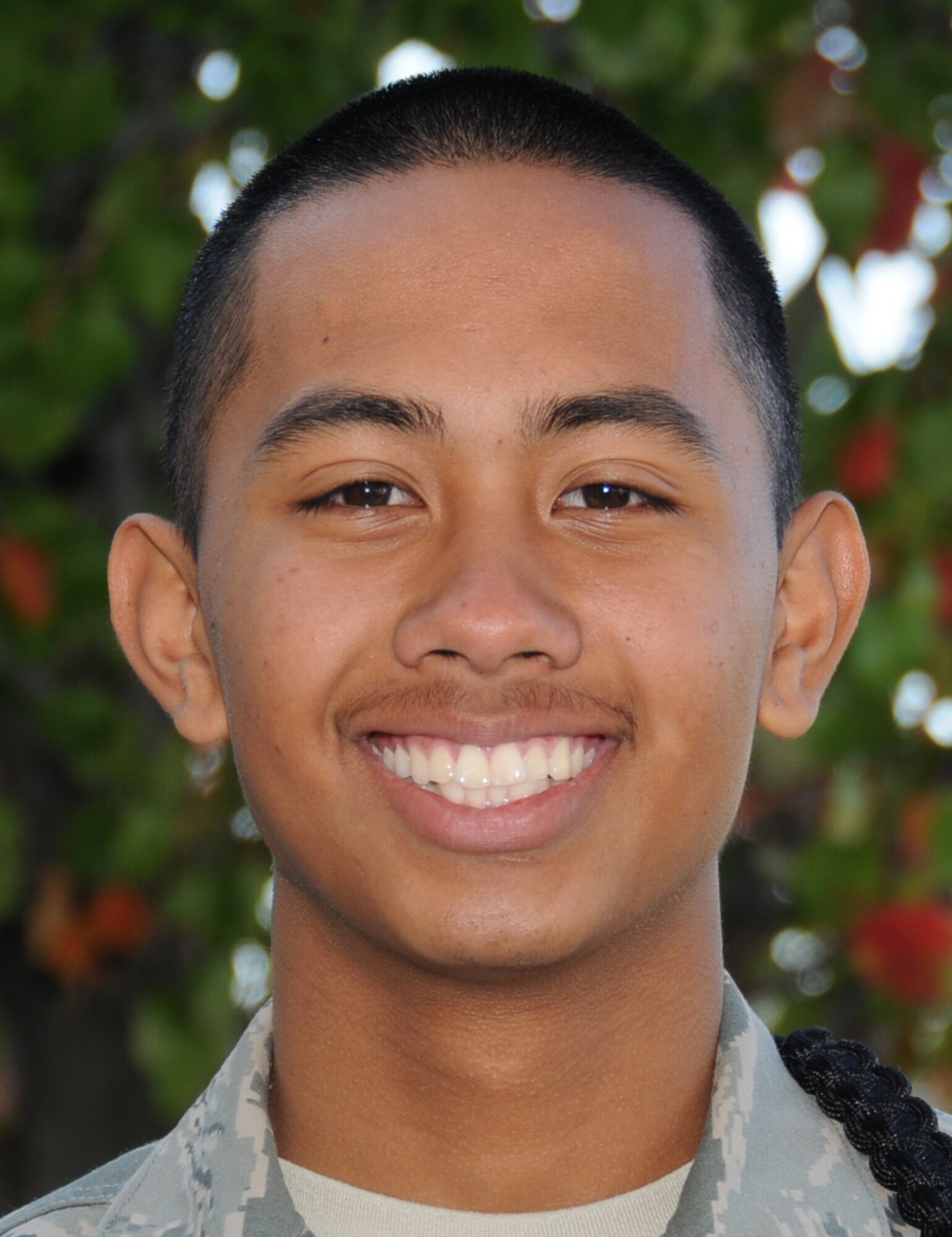 Airman Basic Norman Hitosis achieved perfect scores in his technical training.  Airman Hitosis, from Dale City, Calif., aced the personnel apprentice course in the 335th Training Squadron.  He’s headed to an assignment at Eglin Air Force Base, Fla.  A perfect student whose photo was not available is Airman 1st Class Jessica Mallas, another personnel apprentice course student in the 335th TRS.  She’s a member of the Wisconsin Air National Guard in Madison.  (U.S. Air Force photo by Kemberly Groue)