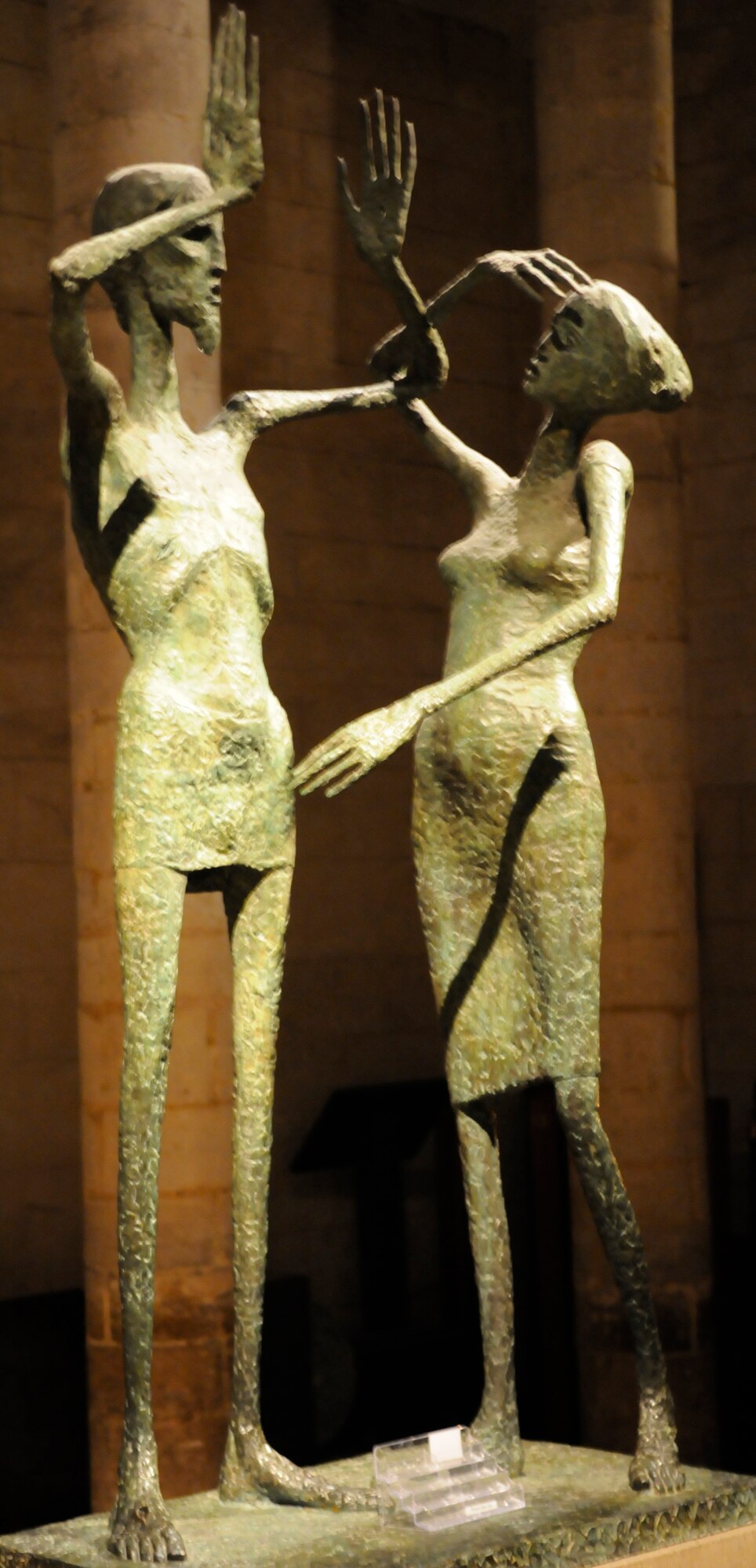 RAF MILDENHALL, England -- David Wynne's 1967 statue depicts the scene from John 20:17 where the newly risen Christ speaks with Mary Magdalene before his ascension to heaven.  It sits in the south transept at Ely Cathedral.  (U.S. Air Force photo/Staff Sgt. Christopher L. Ingersoll)