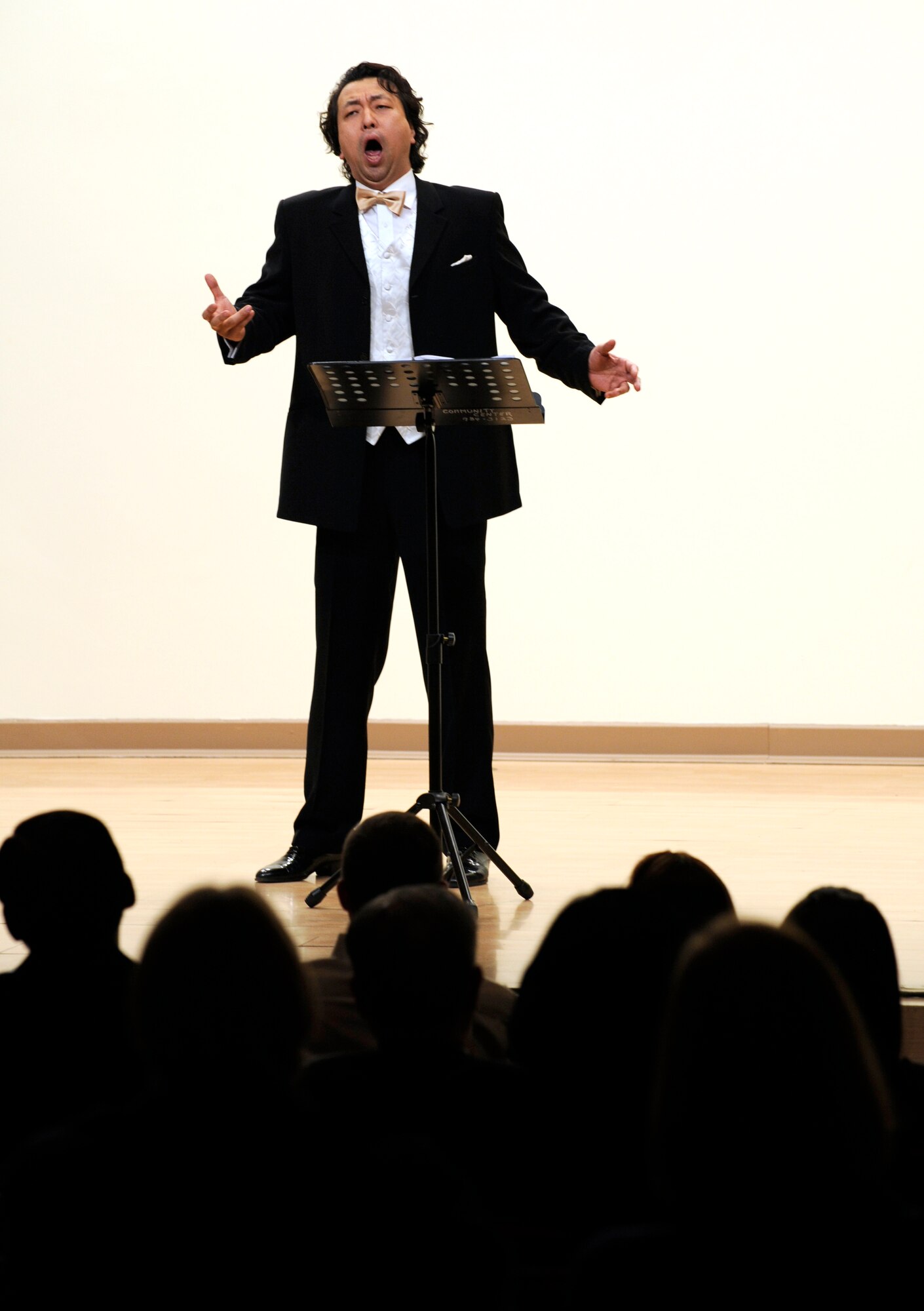The Pyeongtaek University performs in their 5th Annual Friendship Concert at Osan American High School auditorium Dec. 2. The concert consisted of seven performances with classical music and christmas carols.  (U.S. Air Force photo/Senior Airman Stephenie Wade)



