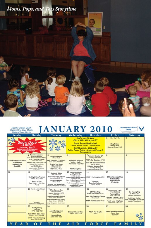 New calendar schedules the Year of the Air Force Family > Offutt Air