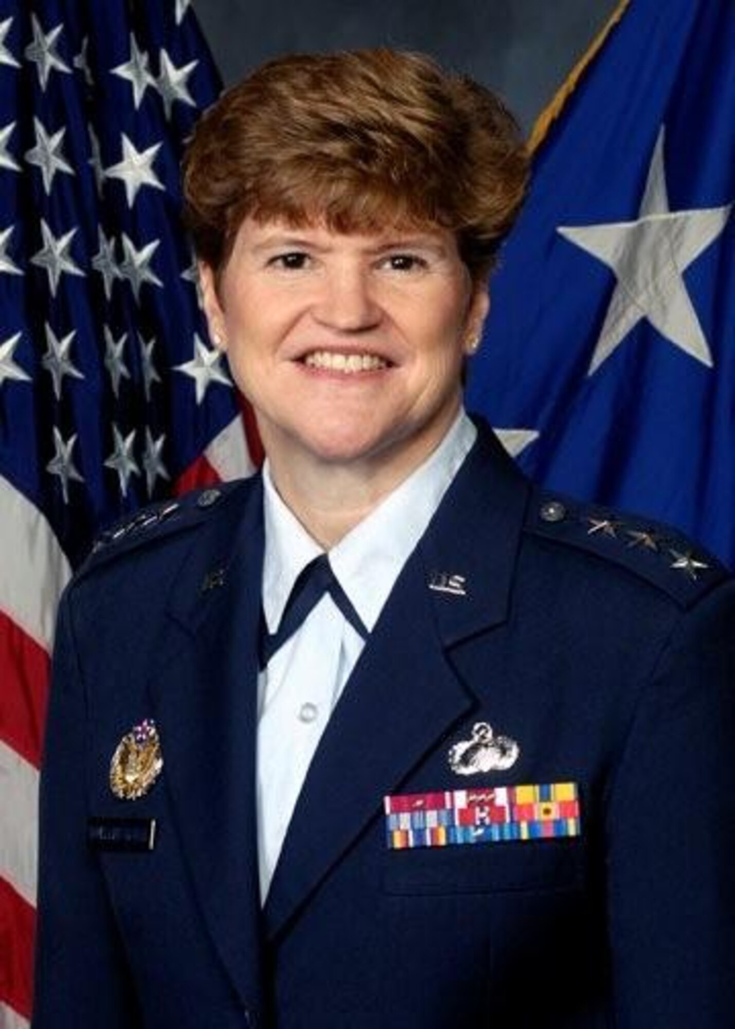 Lieutenant General Janet C. Wolfenbarger was confirmed by the Senate Dec. 4, 2009 to three-star rank as Air Force Materiel Command vice commander.  She is the Air Force's highest ranking female officer. (U.S. Air Force photo)