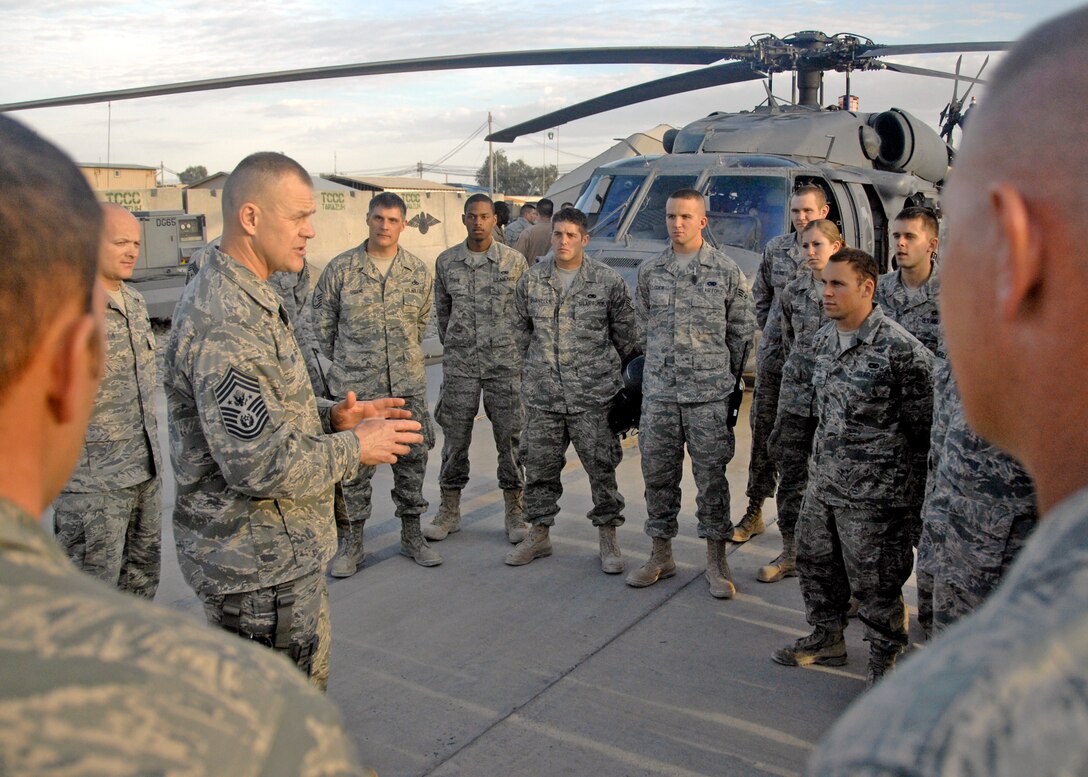 CMSAF visits Kandahar Airmen