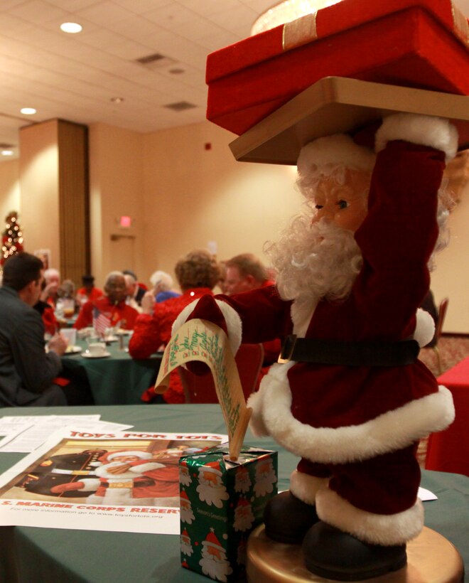 The San Diego County Sergeants Major Association held its 36th Annual Christmas Luncheon and Toys for Tots party at the Camp Pendleton South Mesa Club, Dec. 5. The association has been around since 1973, and continues esprit de corps, and camaraderie among the members.