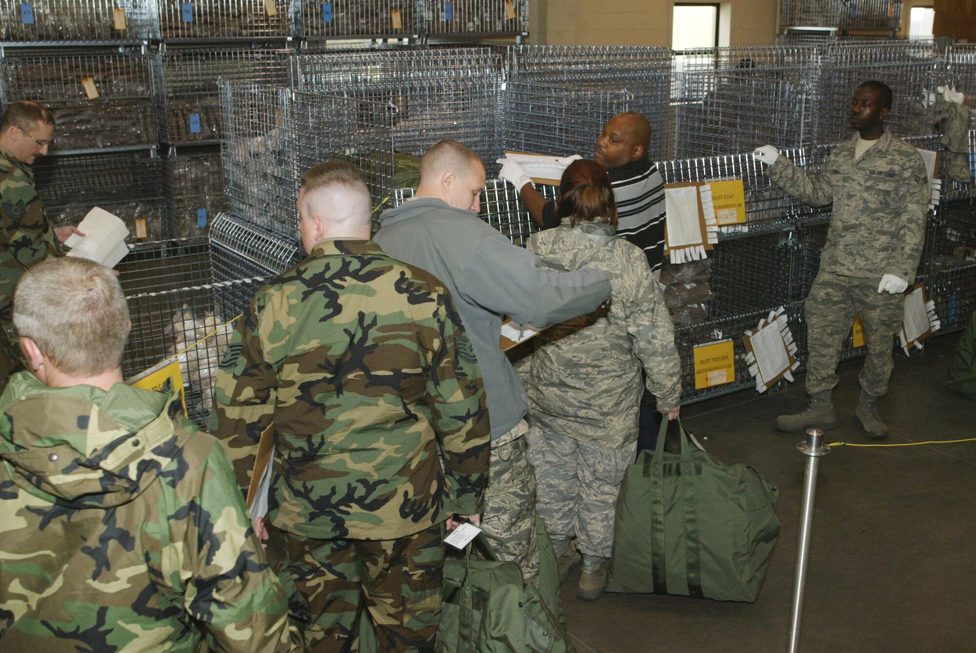 Servicemembers from Dobbins participate in an Operational Readiness Inspection here Dec. 6.  ORIs validate readiness to execute wartime or contingency missions. (U.S. Air Force photo/Don Peek)