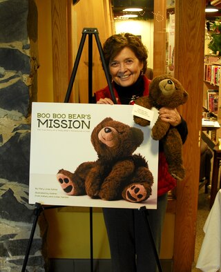 Mary Linda Sather, author of "Boo Boo Bear's Mission," signed copies of her book at Fitger's Bookstore Dec. 5, 2009.  Illustrated by children of both civilian and military families, the book details Boo Boo Bear's journey to Iraq and back home.