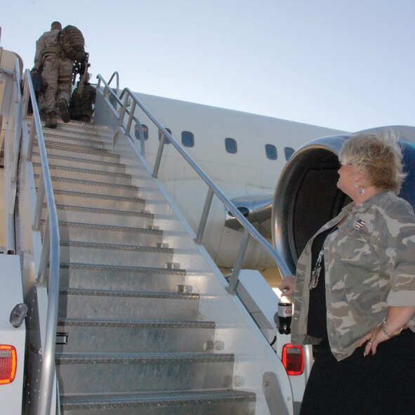 The U.S. Marines deploy. (U.S. Air Force photo by Megan Just)
