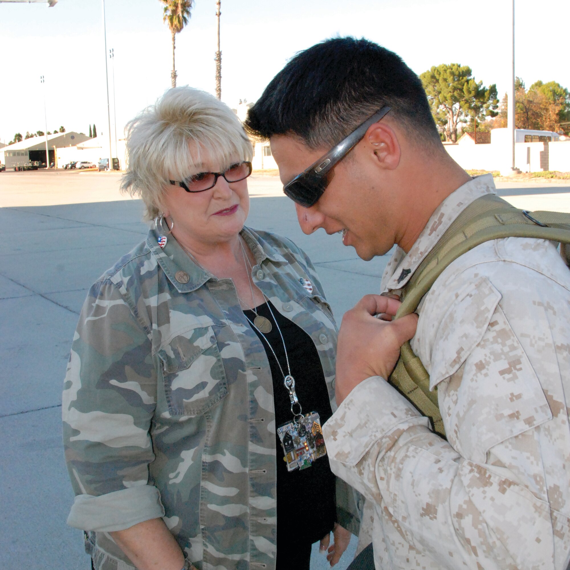 The U.S. Marines deploy. (U.S. Air Force photo by Megan Just)