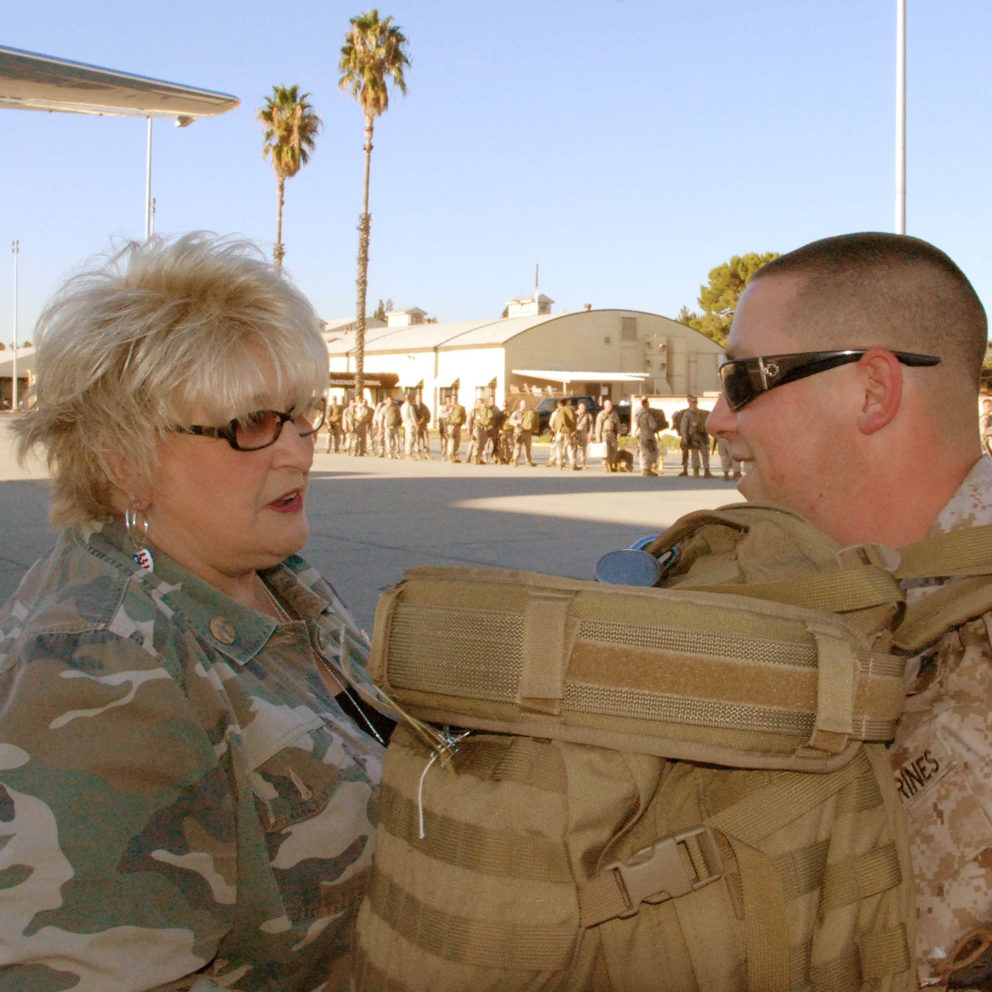 The U.S. Marines deploy. (U.S. Air Force photo by Megan Just)