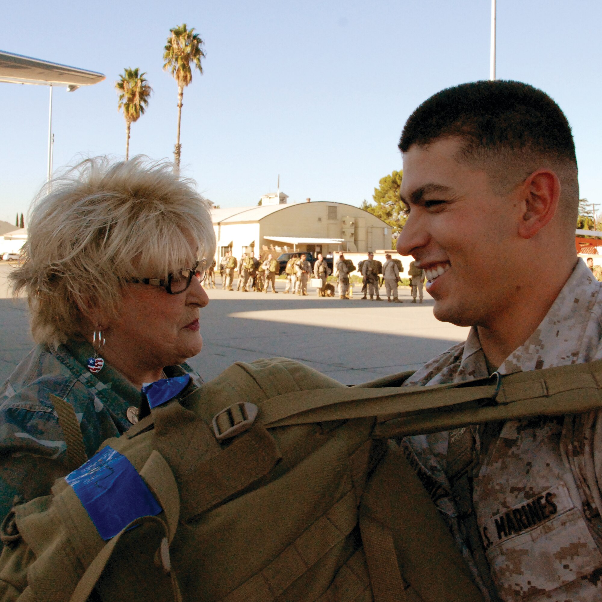 The U.S. Marines deploy. (U.S. Air Force photo by Megan Just)