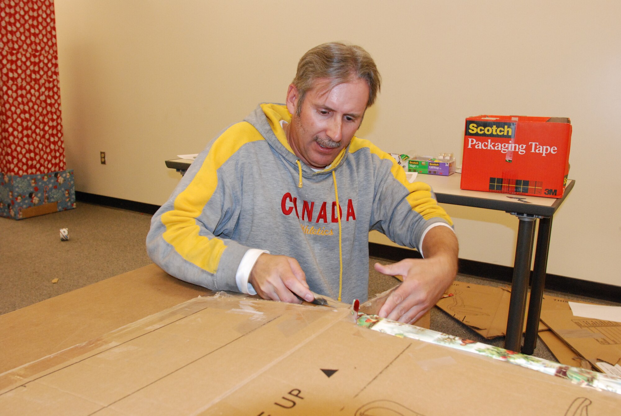 Santa’s Village during the design and construction phase.      (U.S. Air Force photo by Staff Sgt. Megan Crusher)