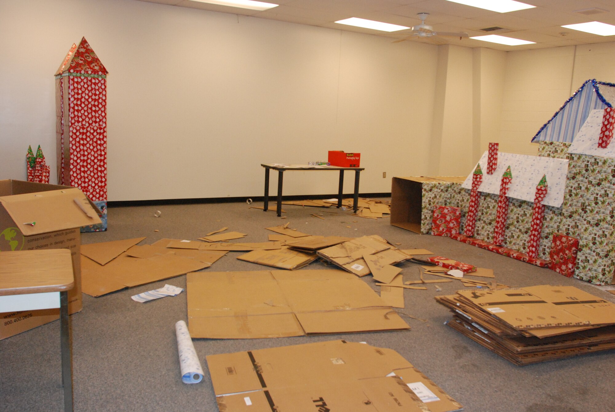 Santa’s Village during the design and construction phase.      (U.S. Air Force photo by Staff Sgt. Megan Crusher)