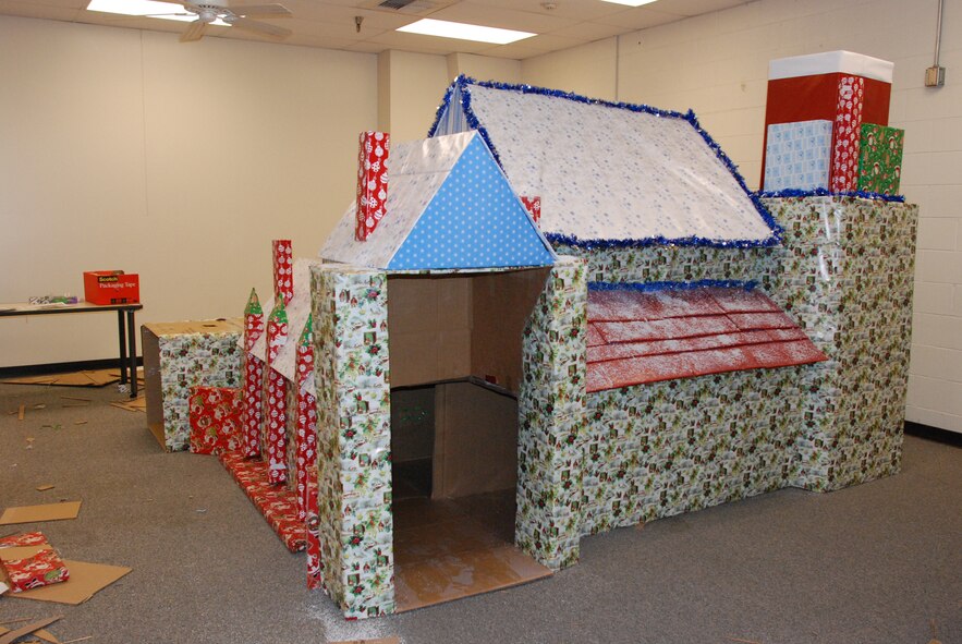 Santa’s Village during the design and construction phase.      (U.S. Air Force photo by Staff Sgt. Megan Crusher)