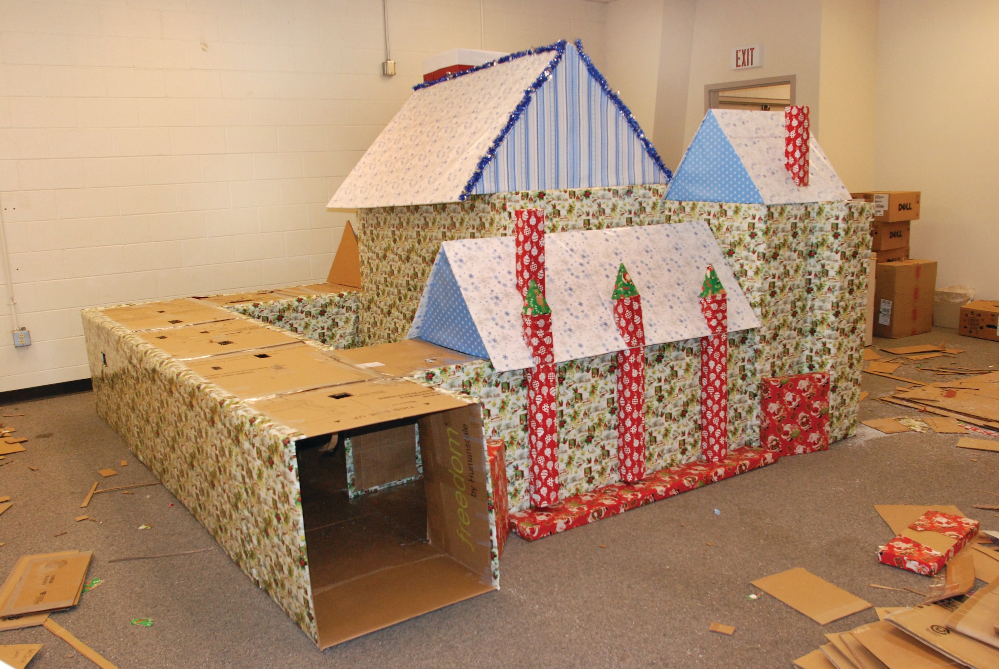 Santa’s Village during the design and construction phase.  (U.S. Air Force photo by Staff Sgt. Megan Crusher) 