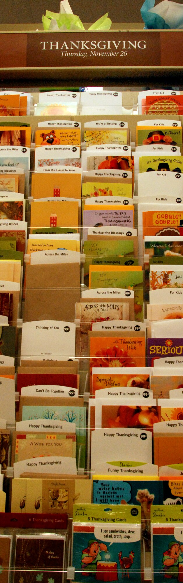Thanksgiving cards.  (U.S. Air Force photo courtesy of Stephanie Kuykendall)