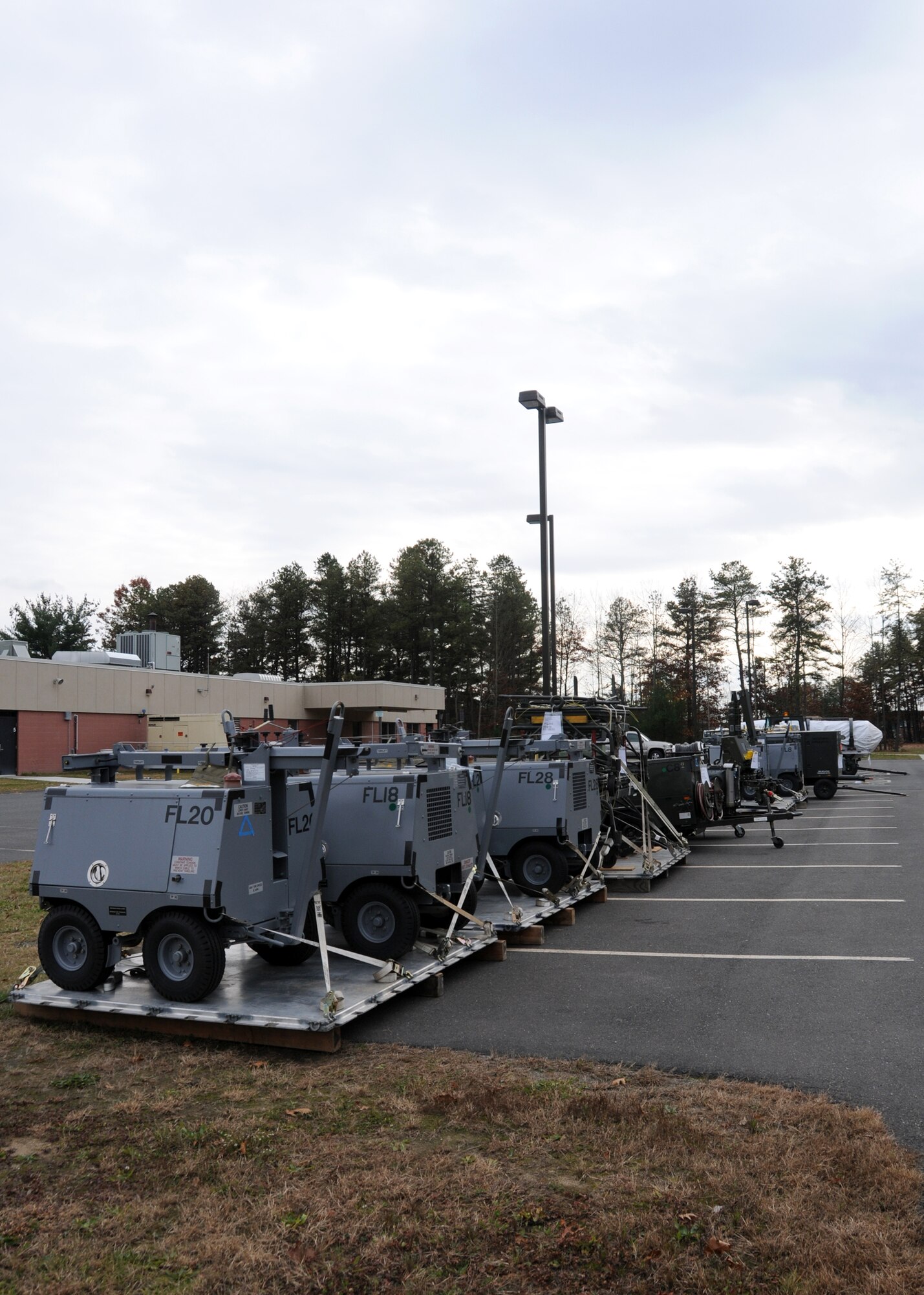 Cargo palletized and ready to be mobilized during the November UTA. 