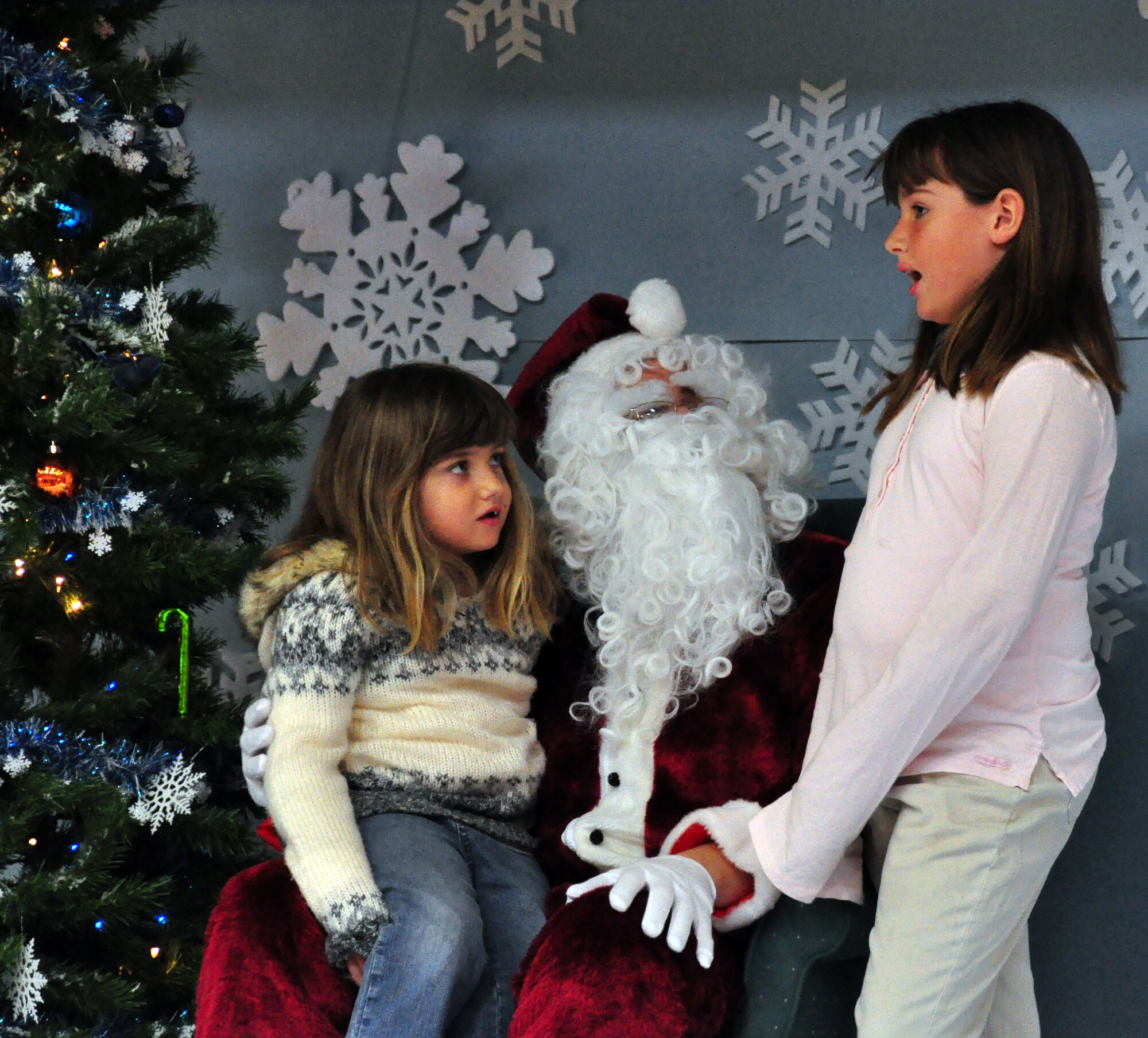 The Tyndall Youth Center hosted the annual Breakfast with Santa Dec. 5. The event featured food, arts and crafts, jumpy slide, carriage rides and a special visit with Santa. (U.S. Air Force photo by Airman 1st Class Rachelle Elsea)