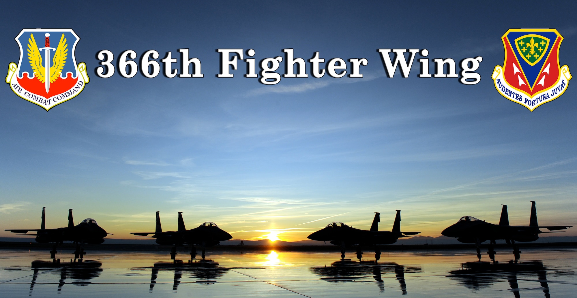 366th Fighter Wing 2009 Sunset photo. (U.S. Air Force photo by Master Sgt. Tim Cook.)