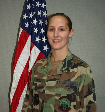 WRIGHT-PATTERSON AIR FORCE BASE, Ohio - Senior Airman Ashley Hacker is the Airman of the Quarter. She is assigned to the 445th Aircraft Maintenance Squadron. Airman Hacker is noted for passing a quality assurance inspection with no deficiencies. Her quick actions and troubleshooting during an aircraft launch, allowed an aircrew to complete pre-flight and take-off on time. She is an American Red Cross blood donor and helps support a church mission for needy families.