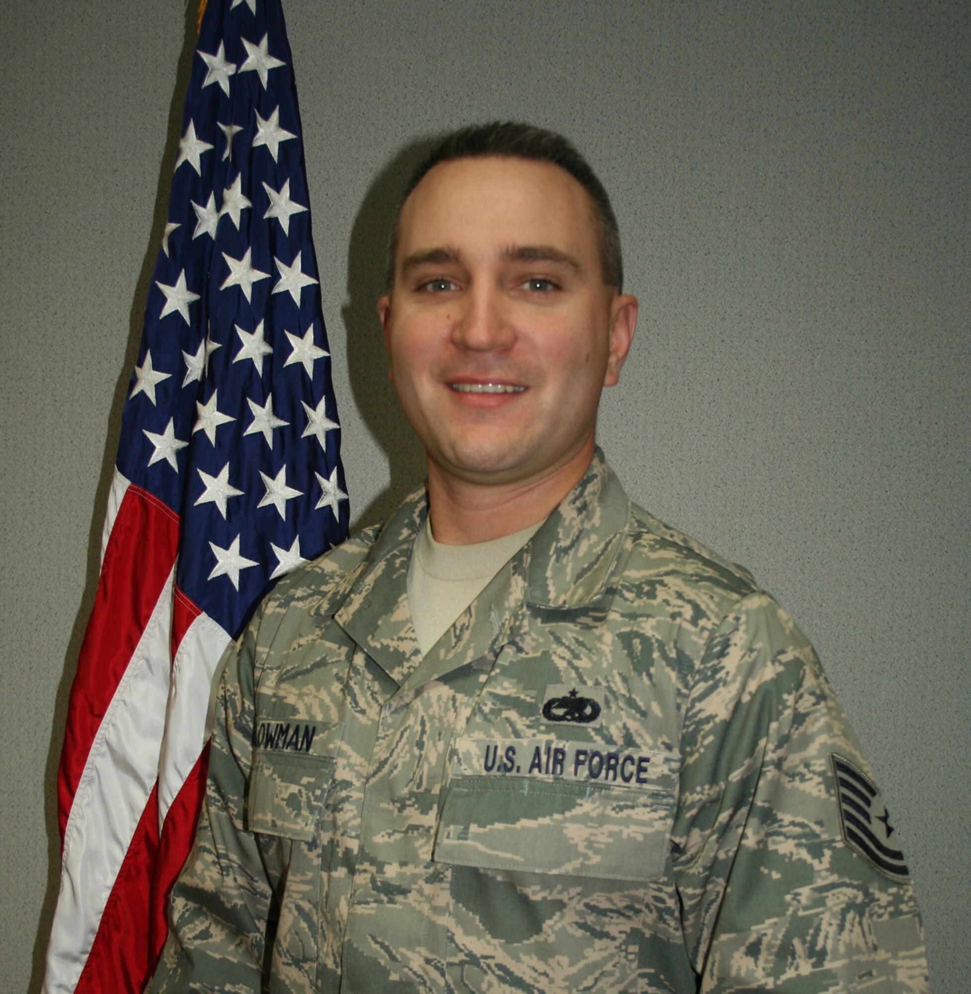WRIGHT-PATTERSON AIR FORCE BASE, Ohio - Tech. Sgt. Nathan Lowman is the Non-Commissioned Officer of the Quarter. He is assigned to the 445th Maintenance Operations Flight. Sergeant Lowman processed more than nine million pounds of mail while deployed to Ali Al Salem Air Base, Kuwait. He is a self aid buddy care instructor for MOF. He is active in the local community to include escorting World War II veterans to Washington, D.C., and being an active member of the Wounded Warrior Project.