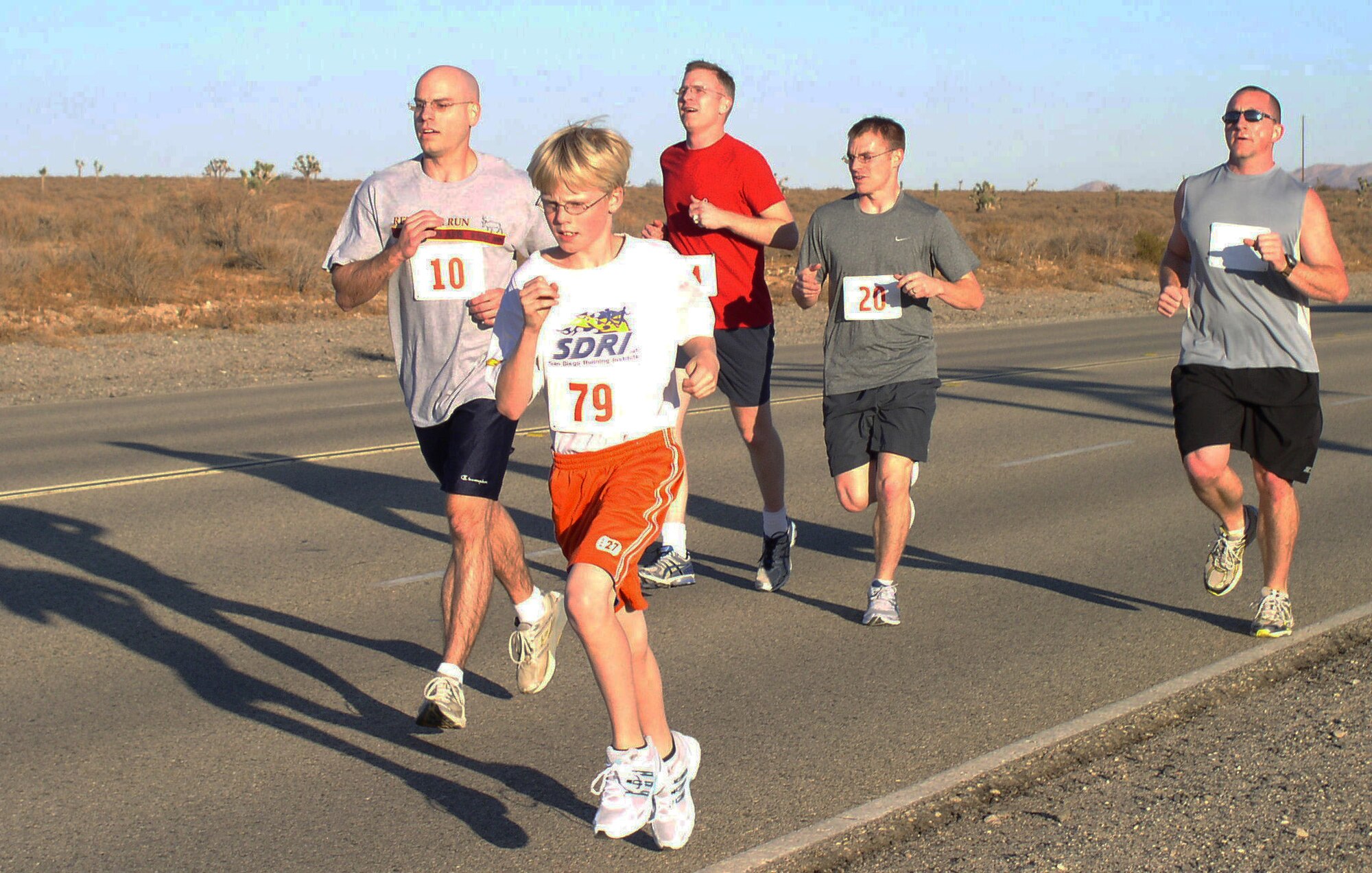 Members of Edwards Air Force Base participate in the Edwards Officers Spouses' Club Reindeer Run Dec. 2.   (Courtesy photo/Katarina Zuber)