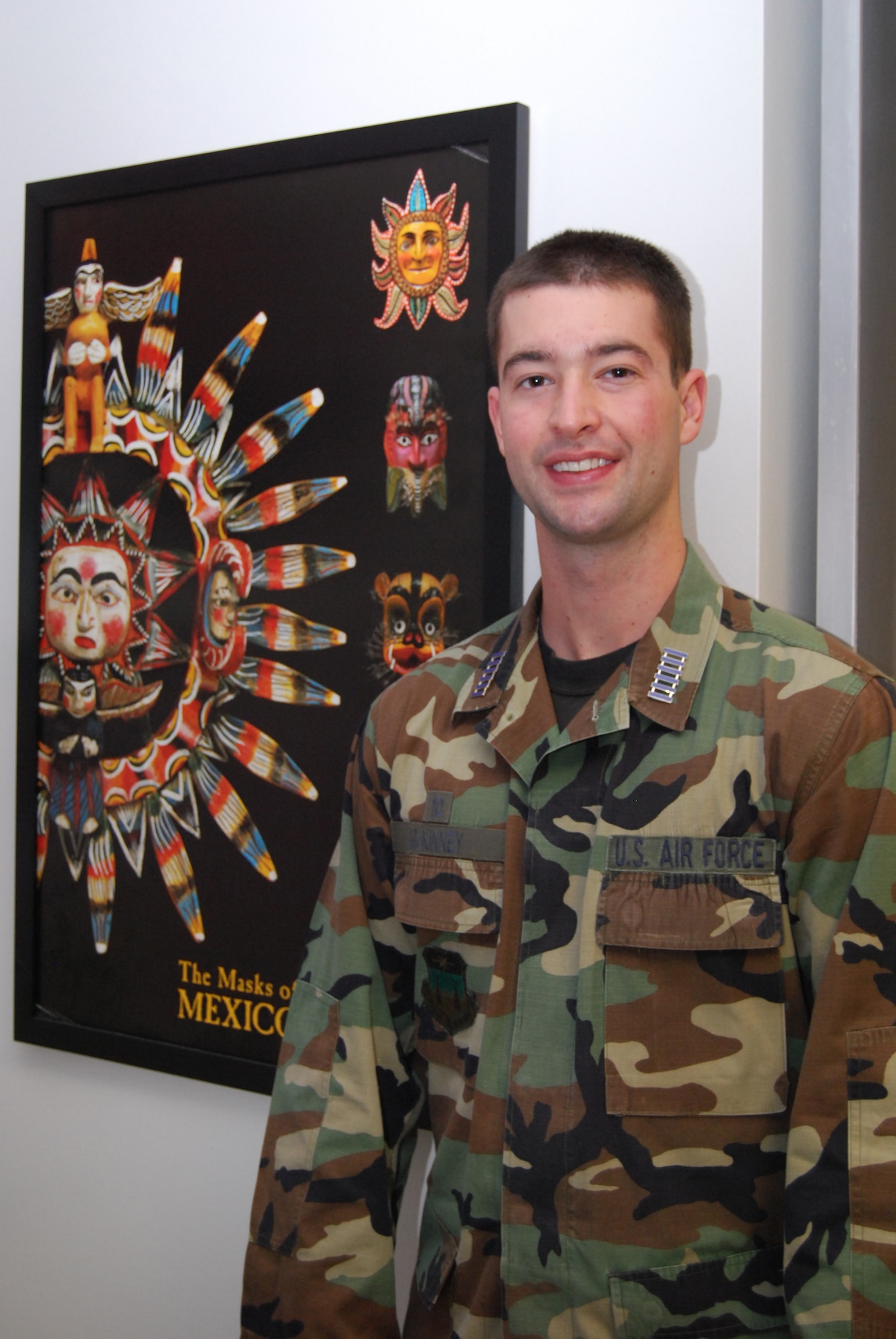 Cadet 1st Class Austin McKinney is the Air Force Academy's 11th Marshall Scholarship recipient and one of 40 selected nationwide in 2009. He will attend the University of London in 2010 to pursue master's degrees in Latin American studies and in globalization and Latin American development. Cadet McKinney is a native of Detroit. (U.S. Air Force photo/Staff Sgt. Don Branum)