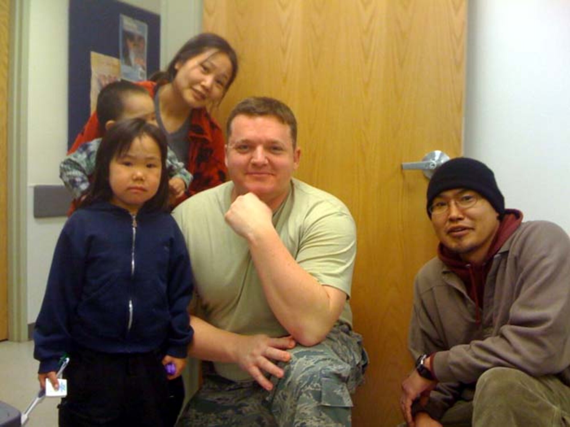 Master Sgt. Spencer Cluff, 507th Medical Squadron, poses with some Native American patients while on an Alaskan reservation. Four members of the Dental
section supported outreach efforts earlier this year with some travel completed by dog sled. Medical Squadron members stepped up their support of humanitarian missions this year most recently completing a trip to British Guyana. Another medical outreach trip to North Dakota is being planned this May.