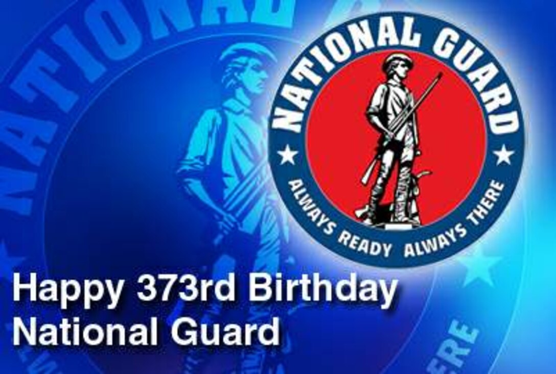 Navy Adm. Mike Mullen, chairman of the Joint Chiefs of Staff, sent a birthday message to members of the National Guard. (U.S. Air Force graphic)