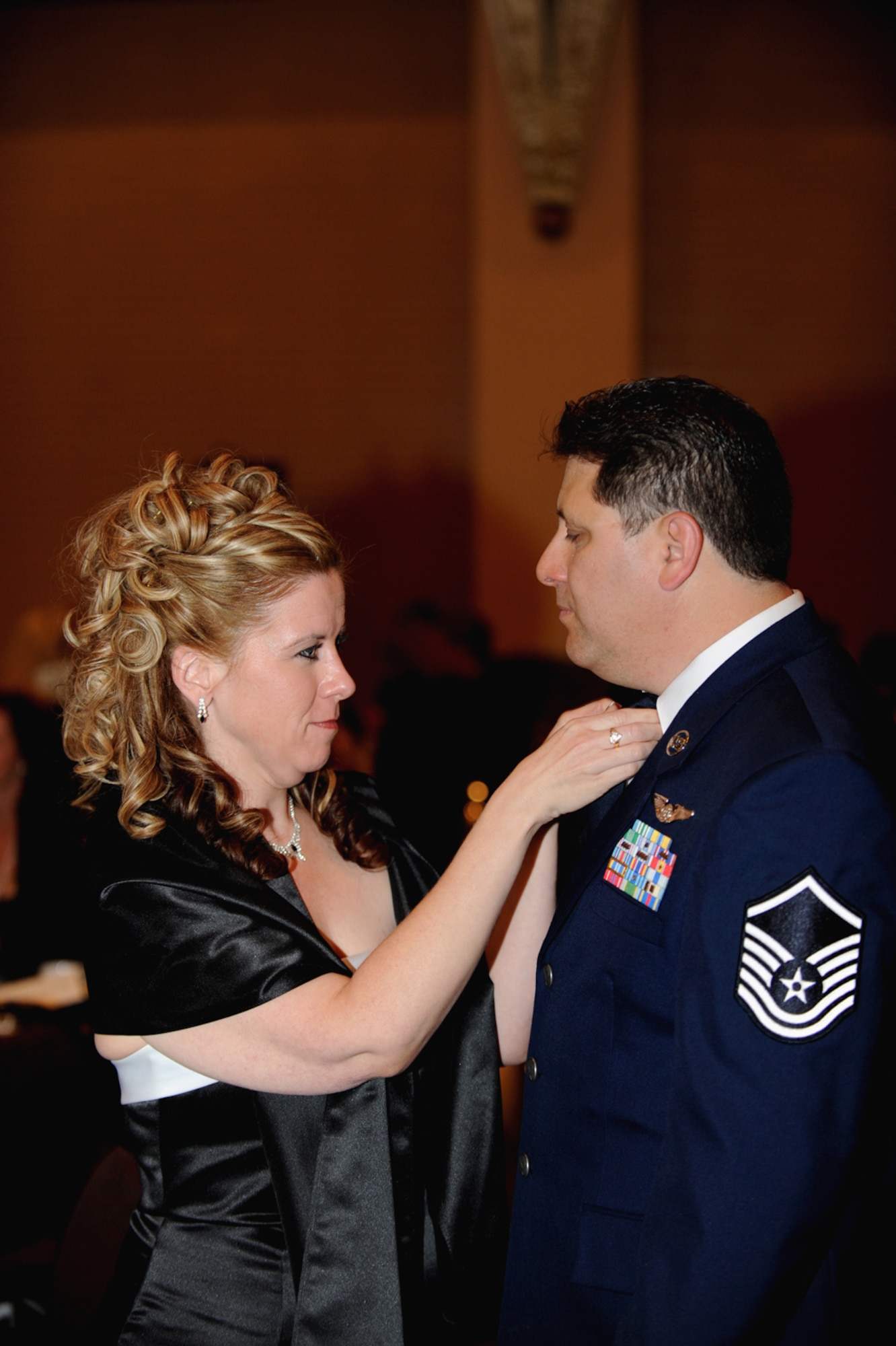 Team March members enjoy a Hollywood-themed military ball. (U.S. Air Force photo by Master Sgt. Roy Santana)