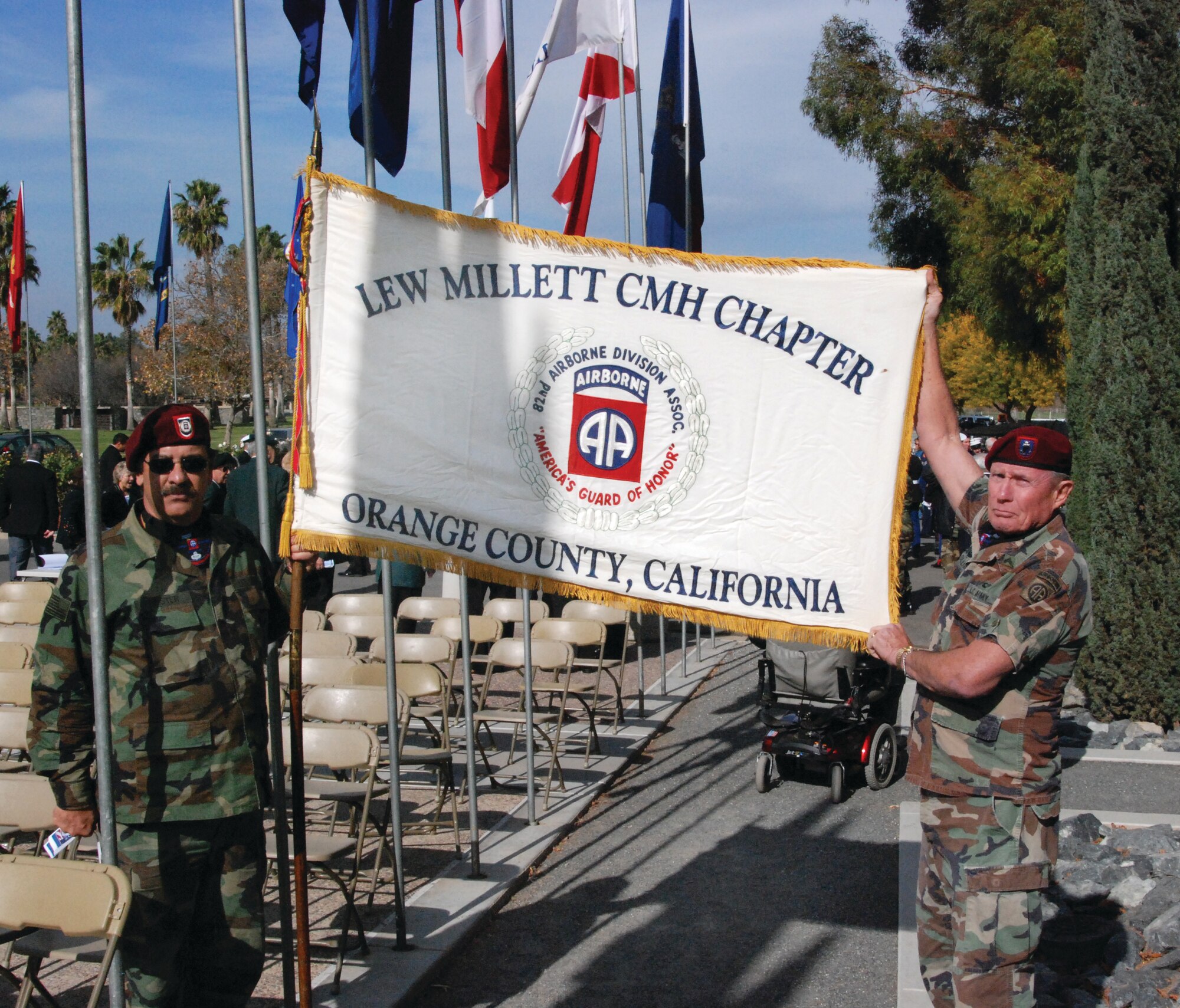 Army Col. (Ret.) Lewis Lee Millett, Sr. memorial service at Riverside National Cemetery Dec. 5. (U.S. Air Force photos by Staff Sgt. Kevin T. Chandler)