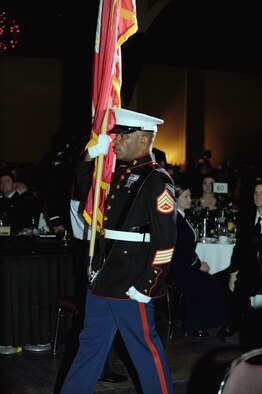 Team March members enjoy a Hollywood-themed military ball.