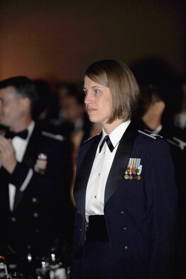 Team March members enjoy a Hollywood-themed military ball.