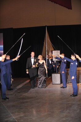 Team March members enjoy a Hollywood-themed military ball.