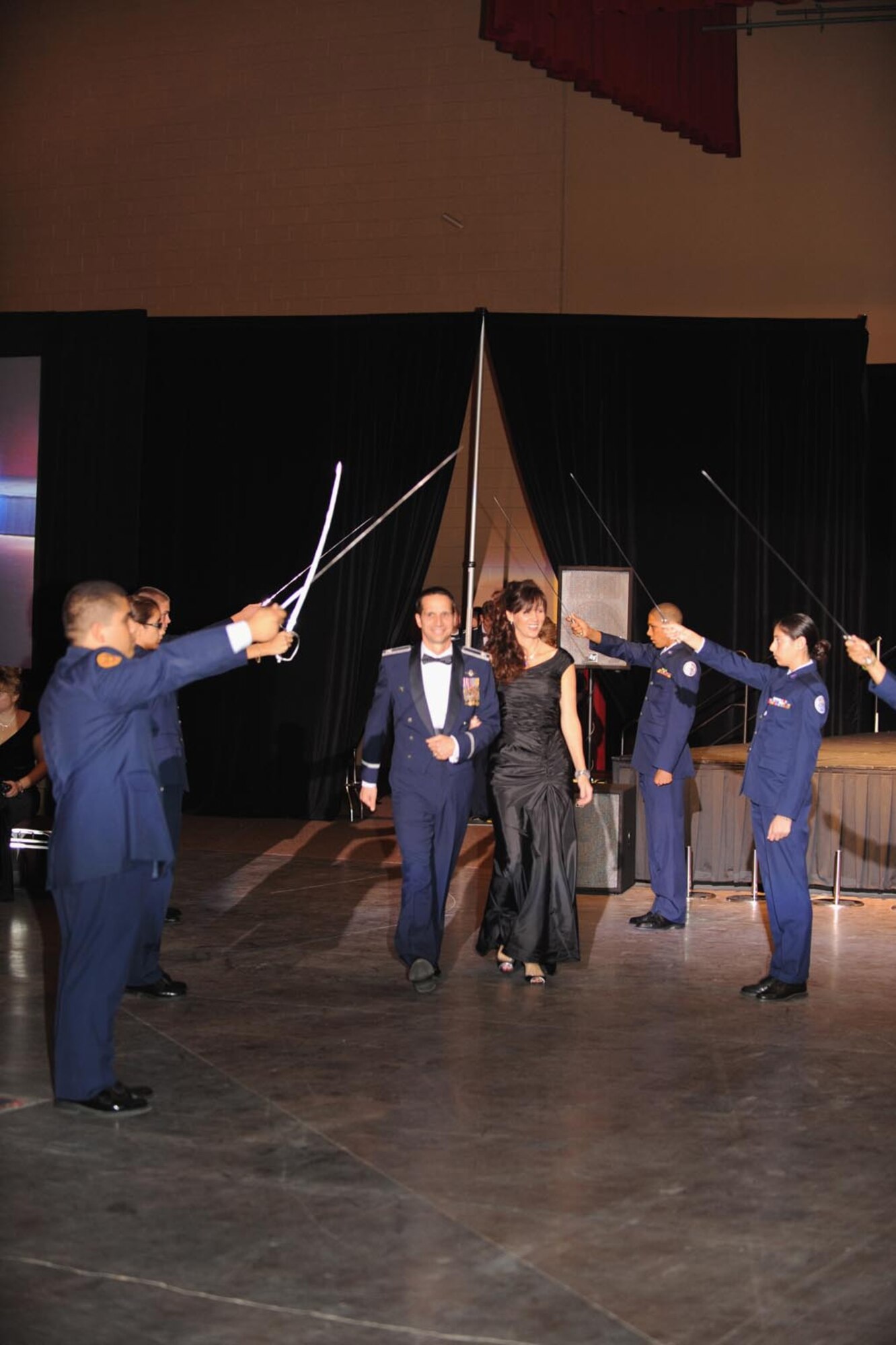 Team March members enjoy a Hollywood-themed military ball.