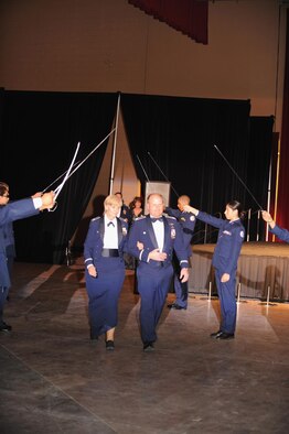 Team March members enjoy a Hollywood-themed military ball.