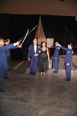 Team March members enjoy a Hollywood-themed military ball.