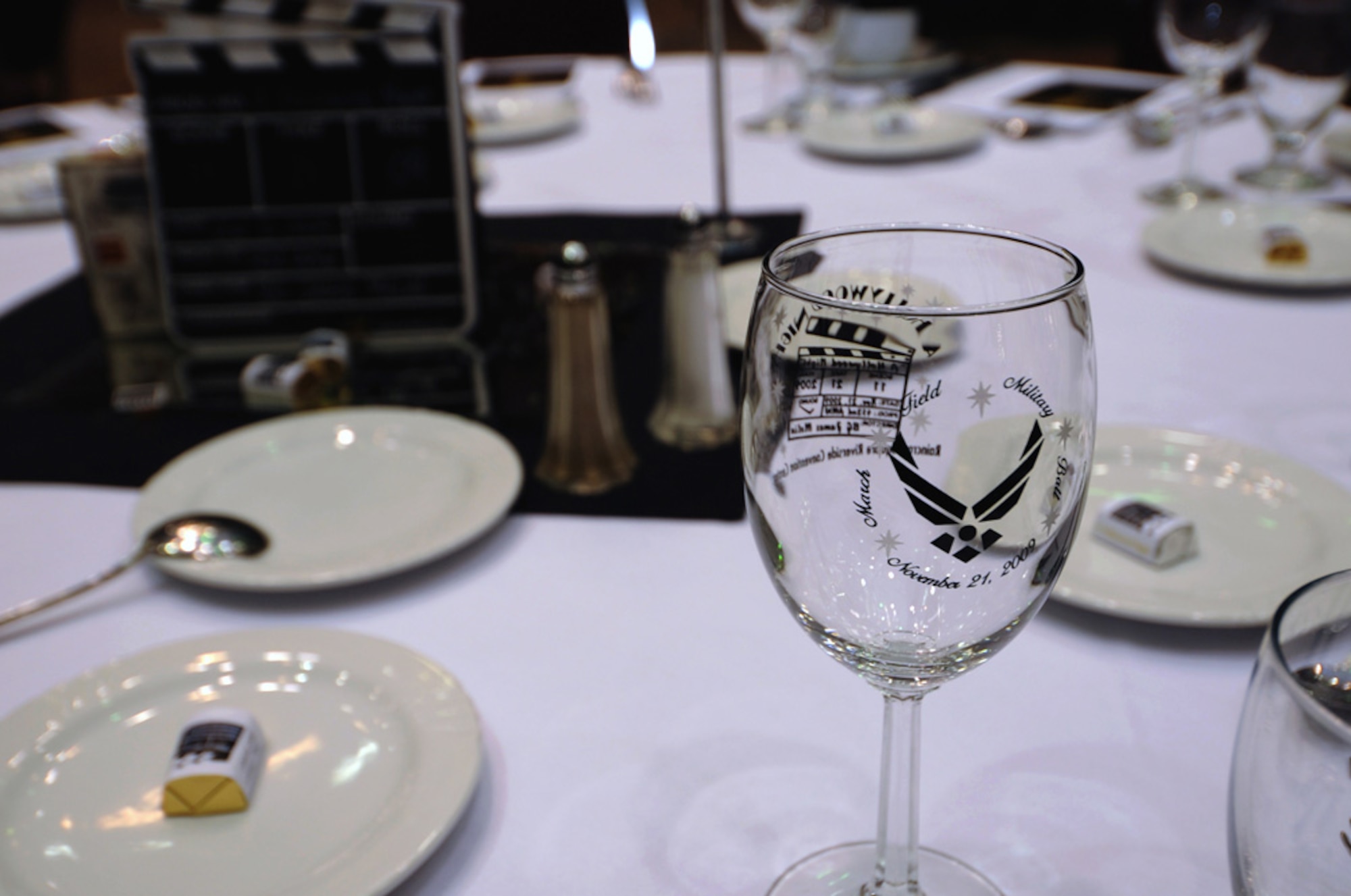Team March members enjoy a Hollywood-themed military ball.