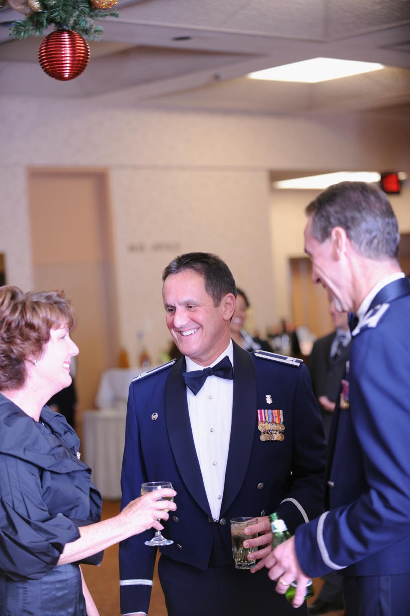 Team March members enjoy a Hollywood-themed military ball.
