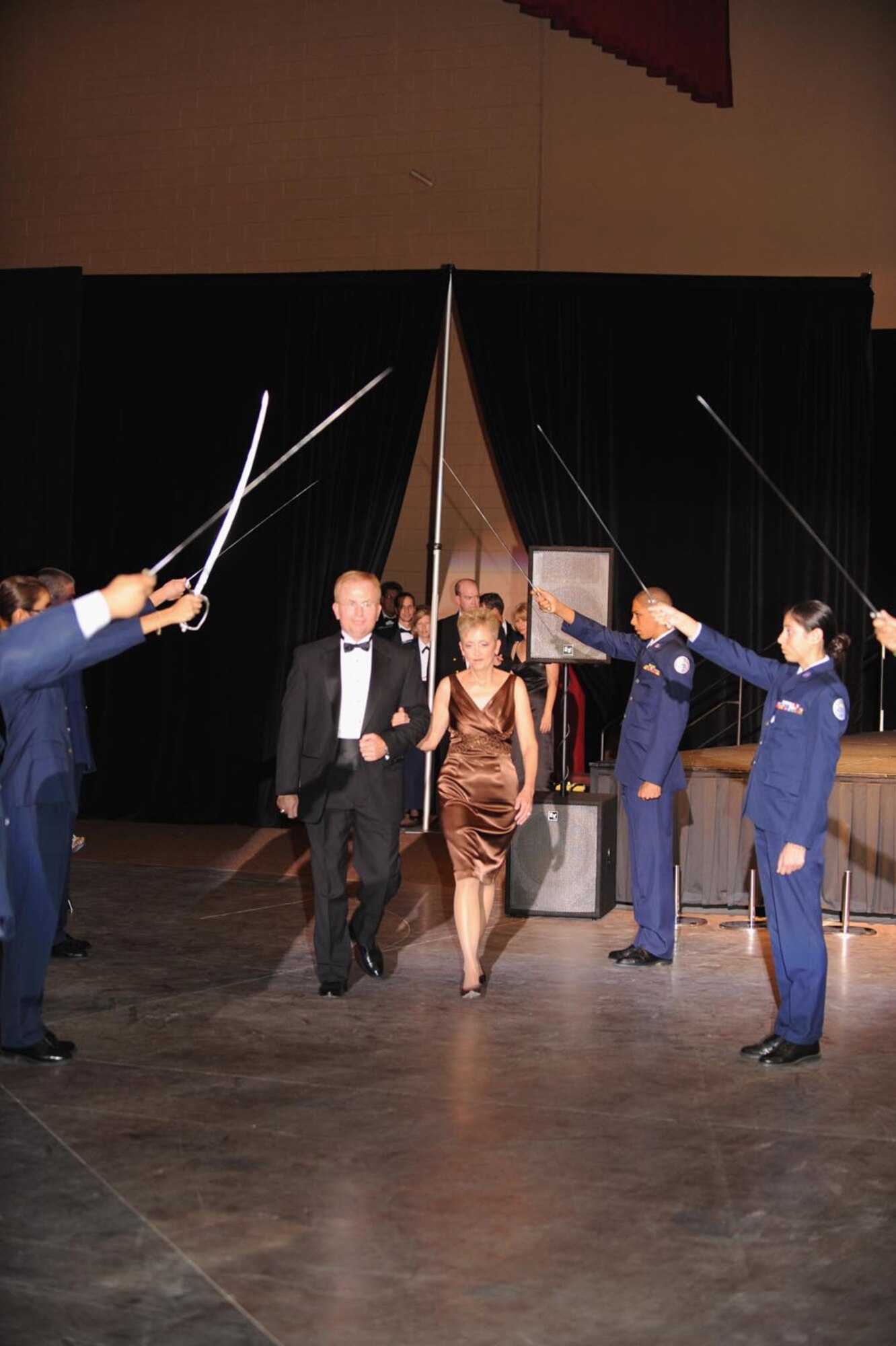Team March members enjoy a Hollywood-themed military ball.