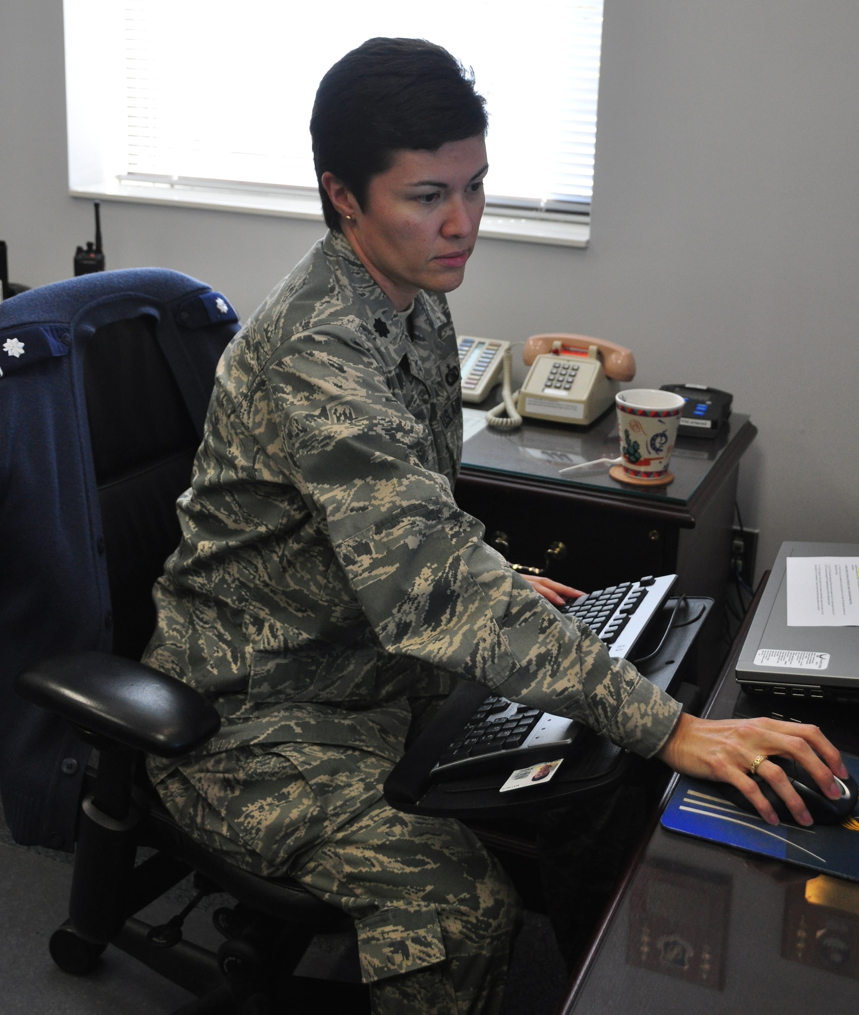 Lt. Col. Clorinda Trujillo, 325th Communications Squadron Commander, took command June 29. (U.S. Air Force photo by Airman 1st Class Rachelle Elsea)