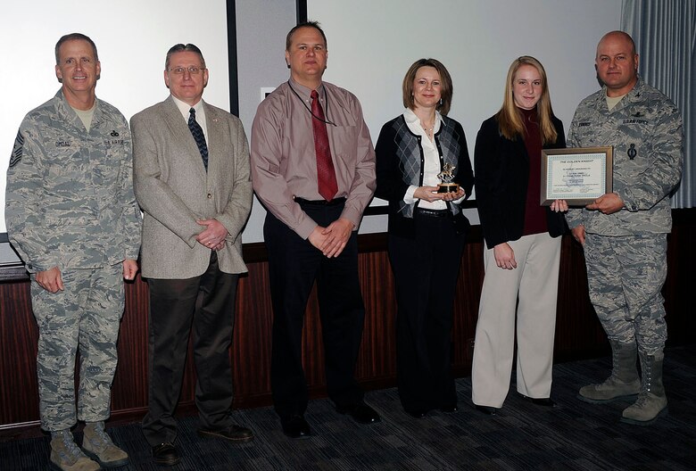 The 21st Contracting Squadron - Team Thule was named the September Golden Knight recipient. (Air Force photo by Larry Hulst)