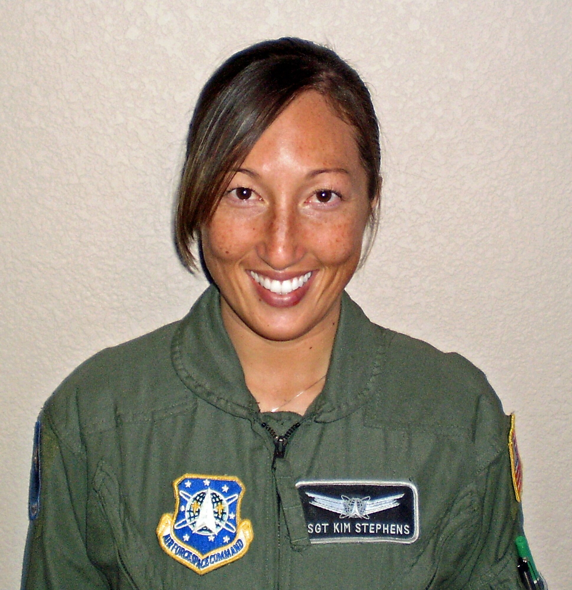 Staff Sgt. Kim Stephens, 4th Space Control Squadron, was selected for this week’s First Knight award. This award is designed to recognize outstanding Airmen each week for the work they do every day. (Air Force photo)