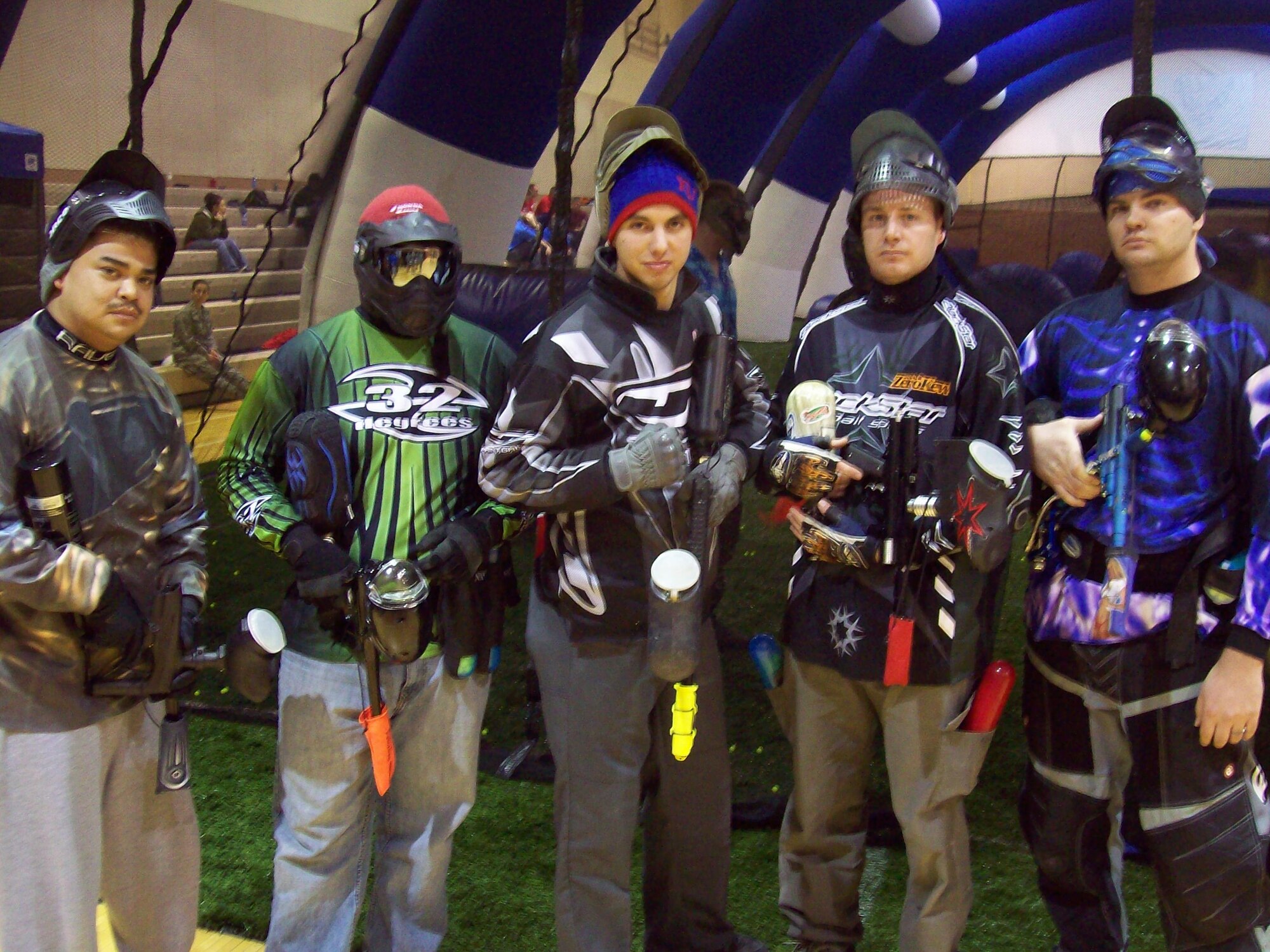 The 819th RED HORSE re-ball team, "Red Horse Warriors" won the Operation Holiday Cheer tournament and the first place cash prize of $300 Dec. 11. (Courtesy photo)