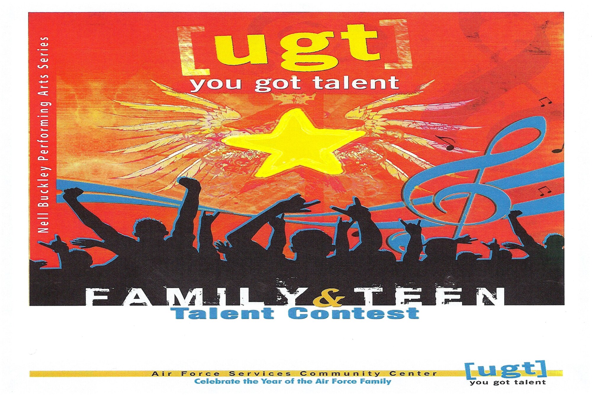 Members of the 917th Wing, Barksdale Air Force Base, La., and their children are invited to showcase their talents and compete against other Barksdale servicemembers at the You Got Talent Family and Teen Talent Contest on February 5, 2010 at 6 pm in the Youth Center Gym on Barksdale. The talent contest is one of the many ways the Air Force Services Community Center is celebrating the Year of the Air Force Family. If interested, applicants may contact Ruby J. Williams or Johnnie L. Williams, points of contact for the contest on Barksdale at (318)456-3448.  (Courtesy Image)