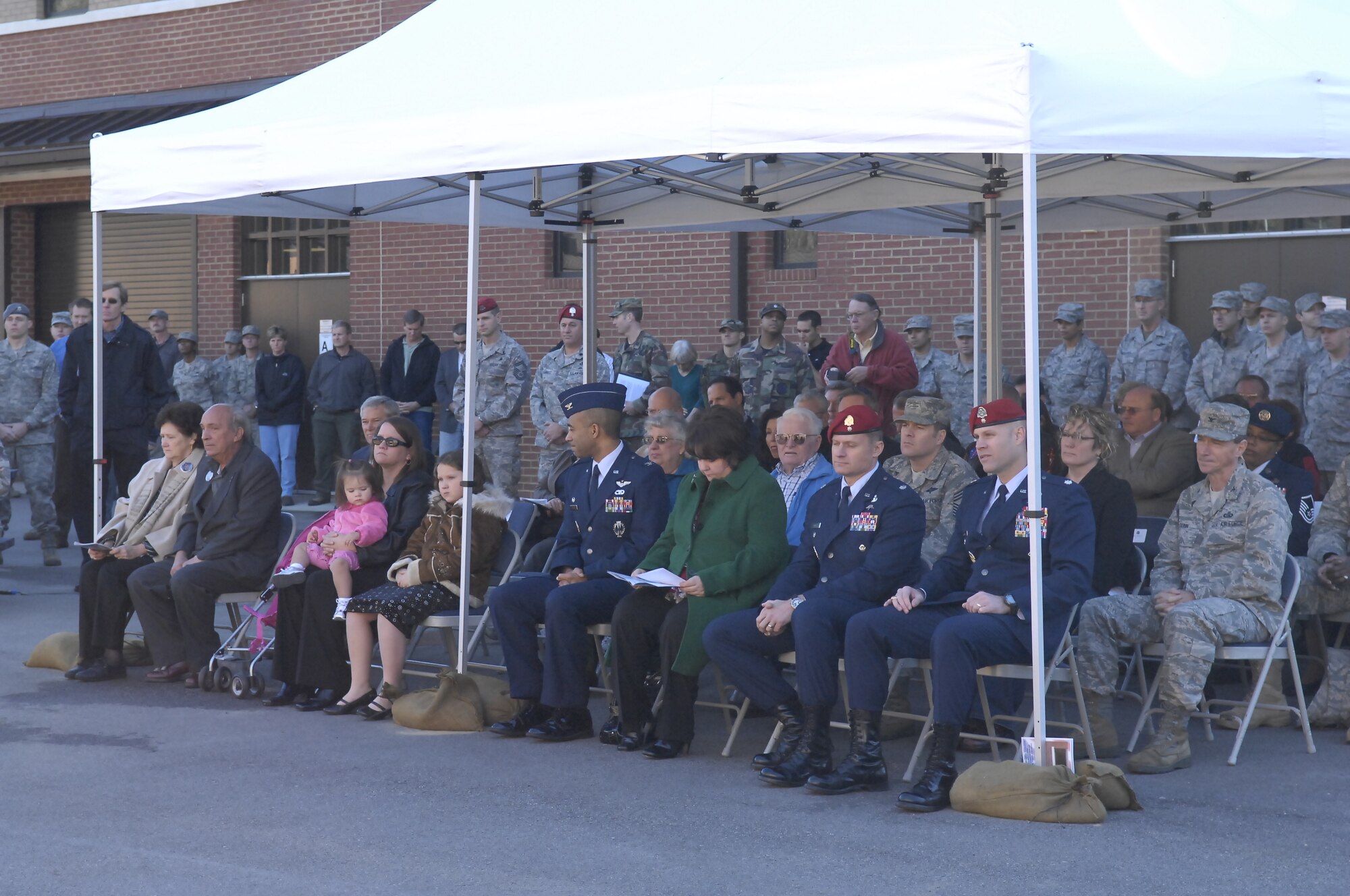 The new Jefferson Fitness and Aquatic Training Facility at the Combat Control School was dedicated Dec. 10 in memory of Tech. Sgt. William Jefferson Jr., who was a member of the 21st Special Tactics Squadron and former Combat Control School Instructor. Family, friends and fellow Airmen honored Sergeant Jefferson during the ceremony for his ultimate sacrifice on March 22, 2008, during his deployment to Afghanistan. (Photo by Rhonda Griffin)