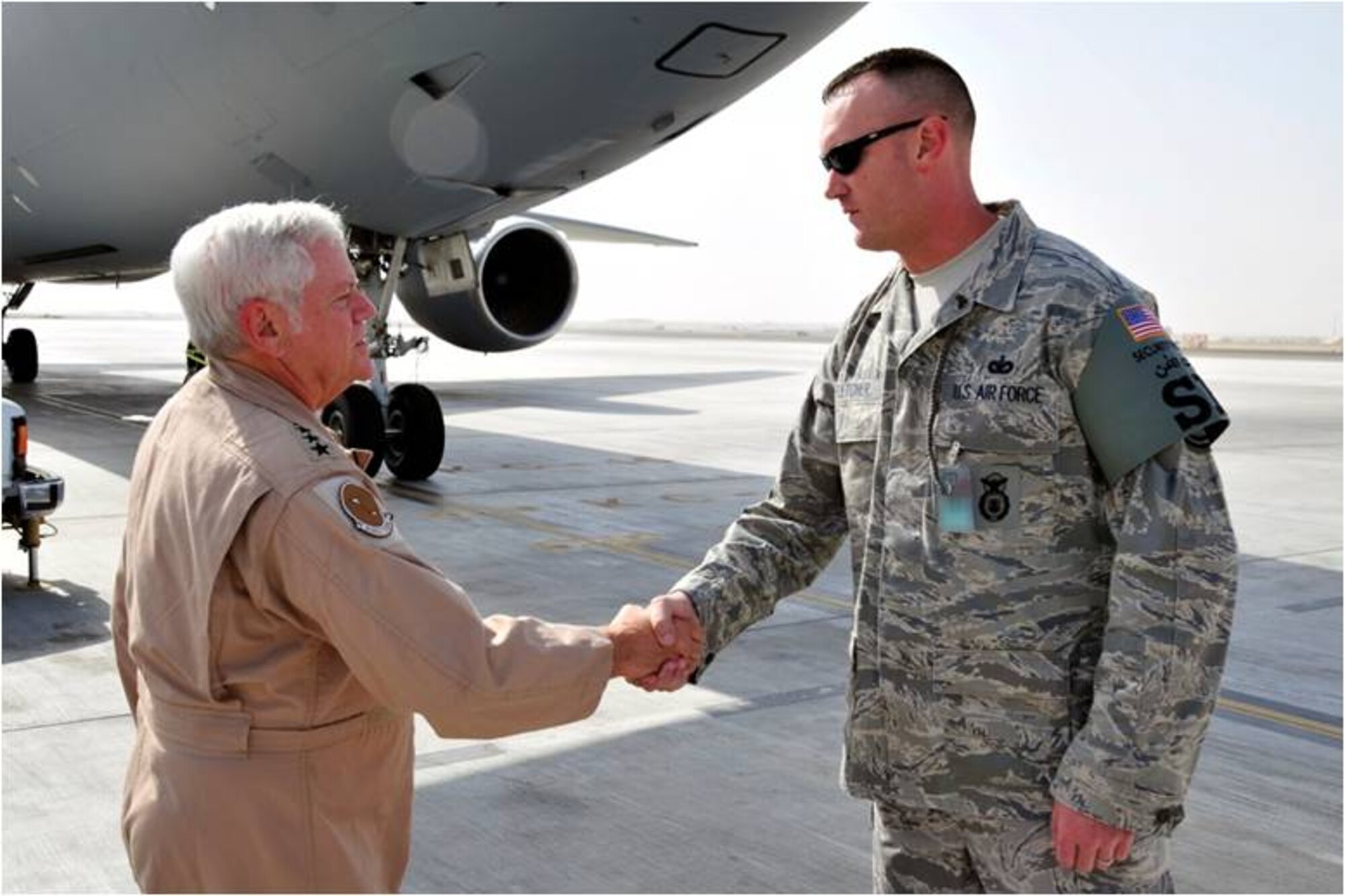 SOUTHWEST ASIA - The warrior of the week is Tech. Sgt. Steven Fletcher of the 380th Expeditionary Security Forces Squadron. He is deployed from Tinker Air Force Base, Okla., and calls Tyler, Texas, home. (U.S. Air Force Photo/Tech. Sgt. Charles Larkin Sr)